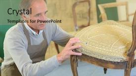  Presentation with repair shop - Amazing presentation having construction materials - furniture repair shop backdrop and a  colored foreground