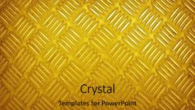  Presentation with diamond plate - Cool new slides with construction materials - golden diamond plate backdrop and a gold colored foreground