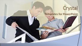  Presentation with service is sales - Cool new presentation with construction materials - sales representative showing craftsman backdrop and a lemonade colored foreground