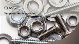  Presentation with construction materials - Audience pleasing PPT layouts consisting of construction materials - some hardware backdrop and a light gray colored foreground