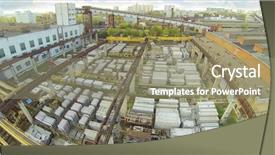  Presentation with construction materials - PPT theme enhanced with yellow flowers close-up on the nature background background and a tawny brown colored foreground