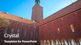  Presentation with vietnam culture popular tourist destination - Presentation having city hall - one of the most popular tourist places in stockholm sweden background and a tawny brown colored foreground
