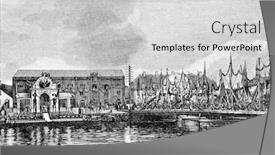  Presentation with cargo - Amazing theme having construction-of-the-cargo-port backdrop and a light gray colored foreground