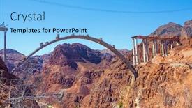  Presentation with bridge concrete - Colorful slides enhanced with construction-of-the-longest-concrete backdrop and a light blue colored foreground