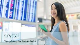  Presentation with sydney travel - Amazing presentation design having construction schedule - woman go travel in airport backdrop and a  colored foreground