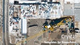  Presentation with build - Slide set enhanced with construction-site-build-with-crane background and a gray colored foreground