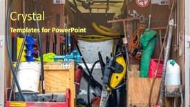  Presentation with construction equipment - Beautiful slide set featuring construction-site-building-equipment-european backdrop and a tawny brown colored foreground