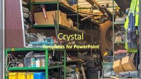  Presentation with construction equipment - Audience pleasing presentation theme consisting of construction-site-building-equipment-european backdrop and a tawny brown colored foreground