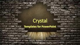  Presentation with rural - Presentation theme enhanced with rural house with big hole background and a tawny brown colored foreground