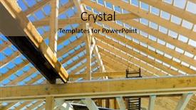  Presentation with financing - Cool new slide deck with construction symbolic photo for home backdrop and a coral colored foreground