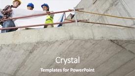  Presentation with building plans - Presentation having construction team examining building plans background and a gray colored foreground