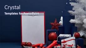  Presentation with construction design - Amazing PPT theme having construction-tools-blank-clipboard-white backdrop and a navy blue colored foreground