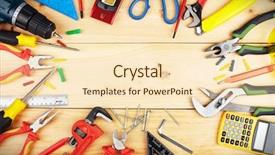  Presentation with home renovation - Cool new presentation theme with construction tools home and house backdrop and a lemonade colored foreground