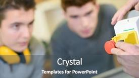  Presentation with apprenticeship - Audience pleasing PPT theme consisting of construction training - woodwork apprenticeship backdrop and a  colored foreground