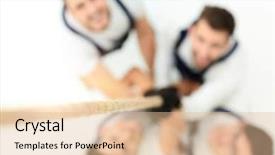  Presentation with small group working - Audience pleasing presentation design consisting of construction training development - background image is a group backdrop and a lemonade colored foreground