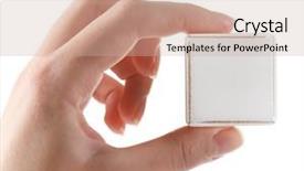  Presentation with cube - Presentation theme having construction training development - educational cube in hand isolated background and a soft green colored foreground