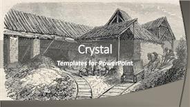  Presentation with journal - Theme enhanced with construction tunnel excurvation - old illustration of buttes chaumont background and a  colored foreground