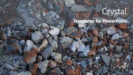  Presentation with pollution waste - Slides enhanced with construction-waste-in-a-city background and a gray colored foreground