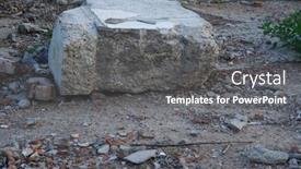  Presentation with pollution waste - Beautiful slides featuring construction-waste-in-a-city backdrop and a gray colored foreground