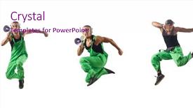  Presentation with dancing - Amazing PPT theme having construction worker jumping and dancing backdrop and a pink colored foreground