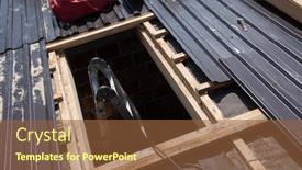  Presentation with structure - PPT layouts having construction-workers-working-on-new background and a tawny brown colored foreground