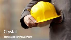  Presentation with under construction - Audience pleasing presentation consisting of construction backdrop and a coral colored foreground