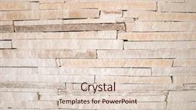  Presentation with rock - Slide set consisting of constuction - photo of flagstone - strip background and a lemonade colored foreground