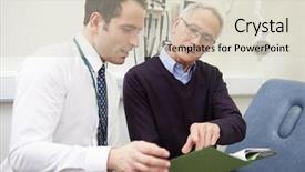  Presentation with test - Presentation featuring gp - consultant discussing test results background and a soft green colored foreground