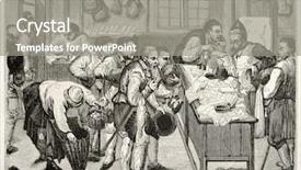  Presentation with paris - Presentation theme with verdeil tablet of 17th century background and a gray colored foreground