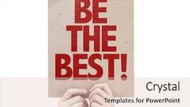  Presentation with finding the best international tealent - Amazing slide deck having be the best cardboard isolated backdrop and a lemonade colored foreground