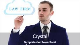  Presentation with law firm - Presentation design having consulting firms - handsome man writing law firm background and a navy blue colored foreground