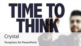  Presentation with consulting - Colorful slide set enhanced with consulting mindset - business man pointing the text backdrop and a white colored foreground