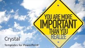  Presentation with important - Presentation enhanced with consulting mindset - you are more important than background and a light blue colored foreground