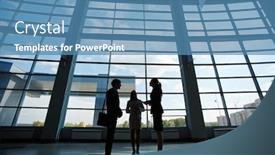  Presentation with consulting - Colorful presentation enhanced with consulting backdrop and a teal colored foreground