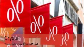  Presentation with retail - Cool new PPT theme with consumer behavior - retail price reduction in percent backdrop and a red colored foreground