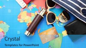  Presentation with journey - Amazing presentation having consumer journey - credit cards with spyglass backdrop and a cyan colored foreground