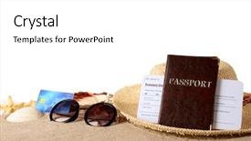  Presentation with cyber credit card crime - Amazing presentation design having consumer journey - sand with credit card backdrop and a white colored foreground