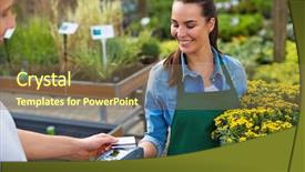  Presentation with credit card icon - PPT layouts having consumer safety - paying with credit card background and a violet colored foreground