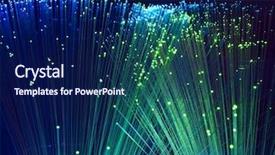  Presentation with fiber optics - PPT theme enhanced with contact information - fiber optics background bunch background and a navy blue colored foreground