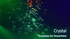  Presentation with fiber optics - Cool new slides with contact information - fiber optics background bunch backdrop and a forest green colored foreground
