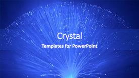  Presentation with portfolio - Presentation having contact information - fiber optics background bunch background and a cobalt blue colored foreground