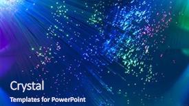  Presentation with optical fibres - Presentation featuring contact information - technology background bunch background and a navy blue colored foreground