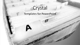  Presentation with medical index card - Slide set with contact list - index cards organized background and a white colored foreground