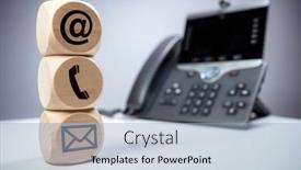  Presentation with wood - PPT theme enhanced with contact-us-concept-with-wood background and a  colored foreground