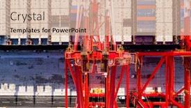  Presentation with global cargo - Slide deck featuring container-cargo-ship-import-export background and a lemonade colored foreground