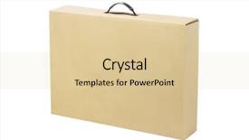 Presentation with cardboard - Cool new PPT theme with container handling - brown cardboard box for laptop backdrop and a lemonade colored foreground
