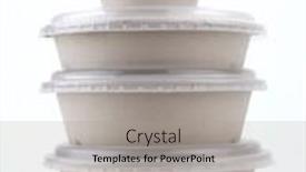  Presentation with eco paper - Slides having containers-for-the-delivery background and a light gray colored foreground