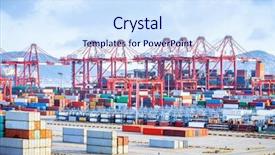  Presentation with busy - Presentation theme with containers in the port background and a  colored foreground