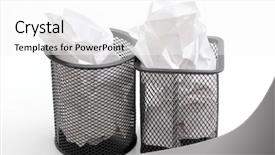  Presentation with failure - Audience pleasing presentation theme consisting of containment failure - color photo of a metal backdrop and a  colored foreground