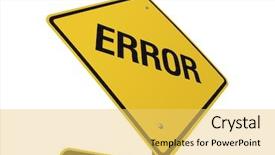  Presentation with road stop sign - Beautiful presentation featuring containment failure - error road sign isolated backdrop and a  colored foreground